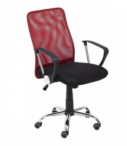 Кресло поворотное GAMMA, (красный+черный)