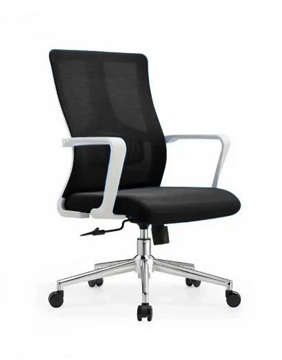 Кресло SitUp CUBE White chrome (сетка Black/Black)*