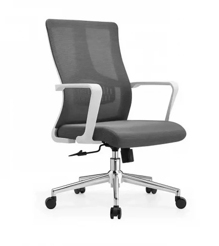 Кресло SitUp CUBE White chrome (сетка Grey/Grey)*