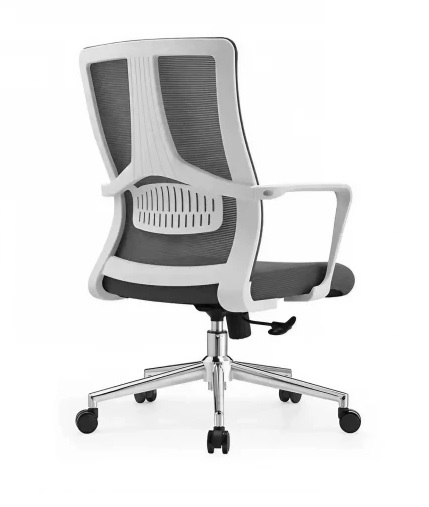 Кресло SitUp CUBE White chrome (сетка Grey/Grey)*