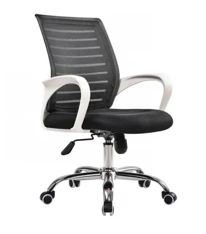 Кресло офисное  SitUp MIX 600 White chrome (сетка Black/ Black)*