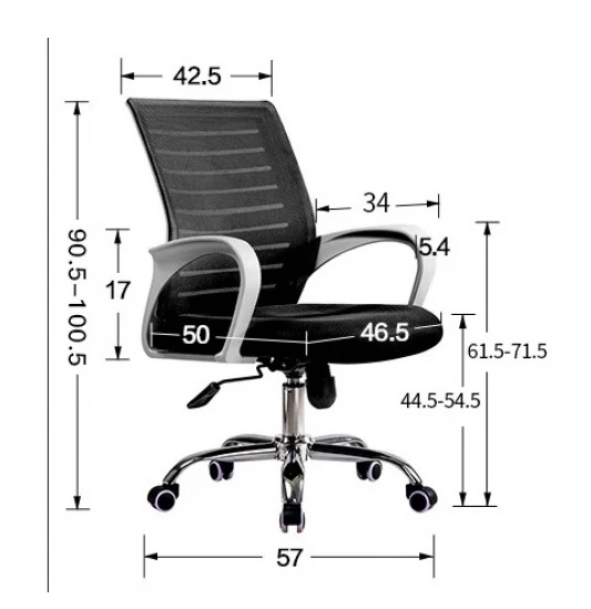 Кресло офисное  SitUp MIX 600 White chrome (сетка Black/ Black)*